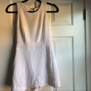 Kenzie white skort romper